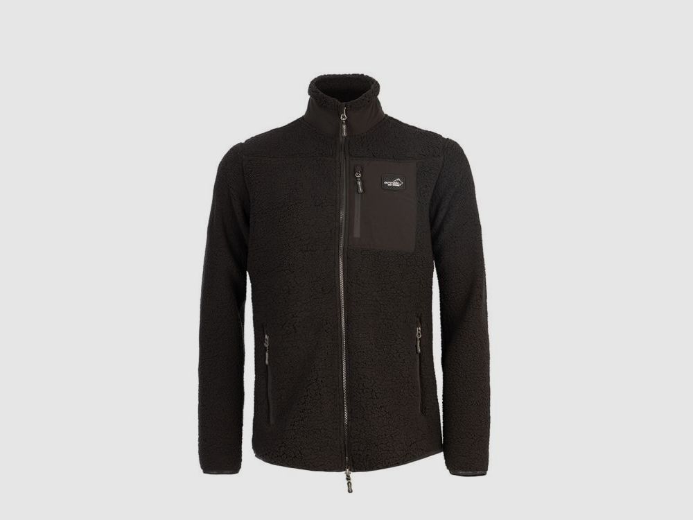 Arrak Sherpa Fleecejacke Damen Schwarz - XL