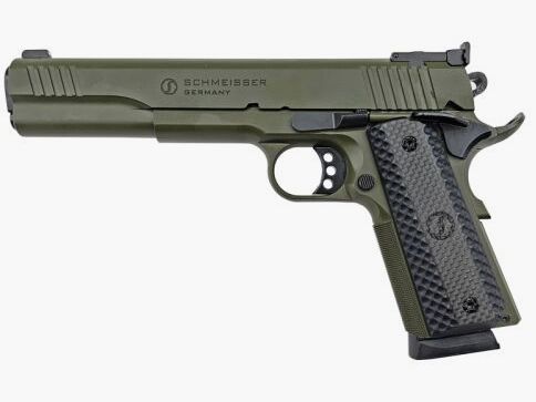 Schmeisser Hugo	 Hugo 1911 6" .45 ACP OD Green