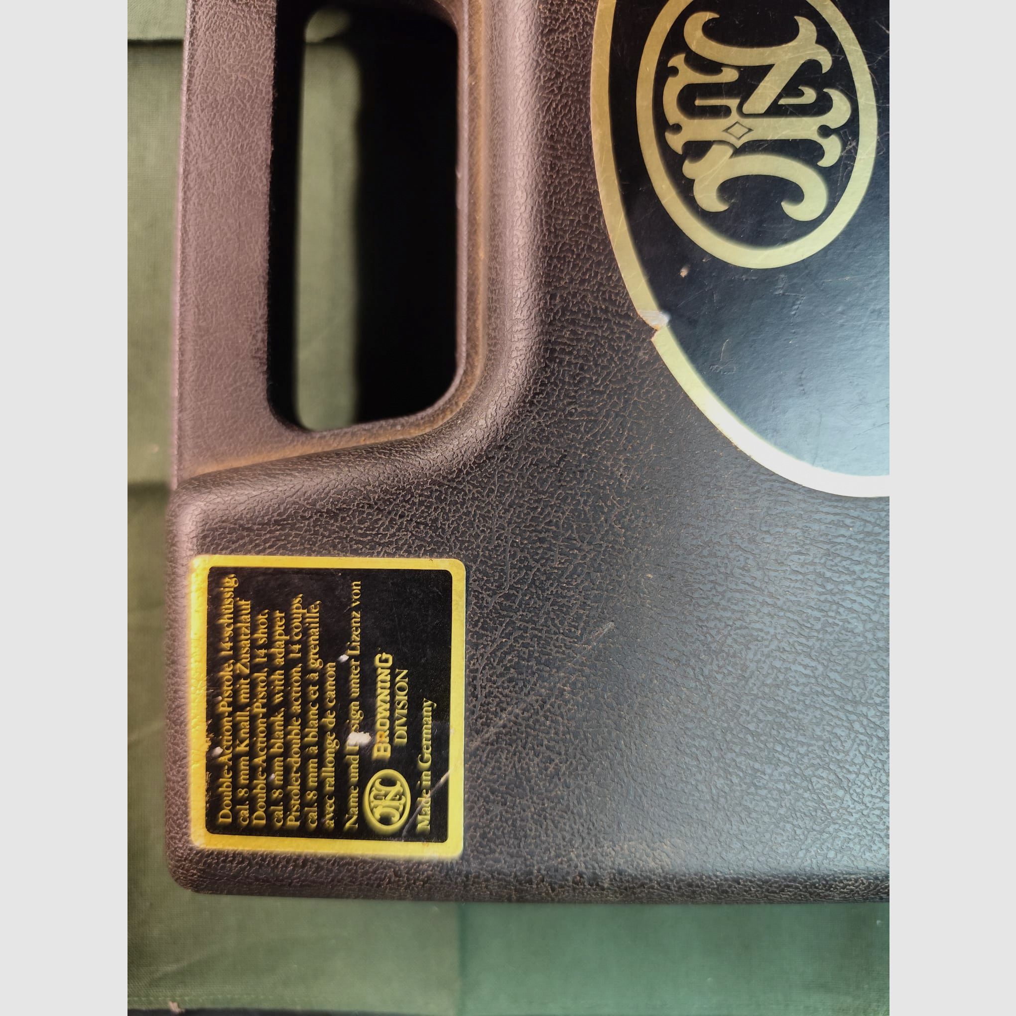 Browning GPDA 8    8mm P.A.K. PTB 389/2