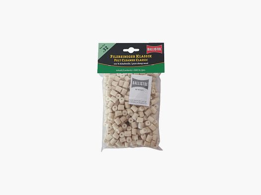 Ballistol Classic Viltjes voor Loopreiniging 300 st. kal. 32/7,65