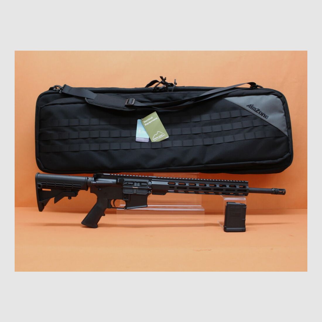 AimZone Ha.Büchse .223Rem AimZone Aim15 Basic Sporter 16M System AR-15 +Geco 1-6x24 Zielfernrohr+Burris PEPR