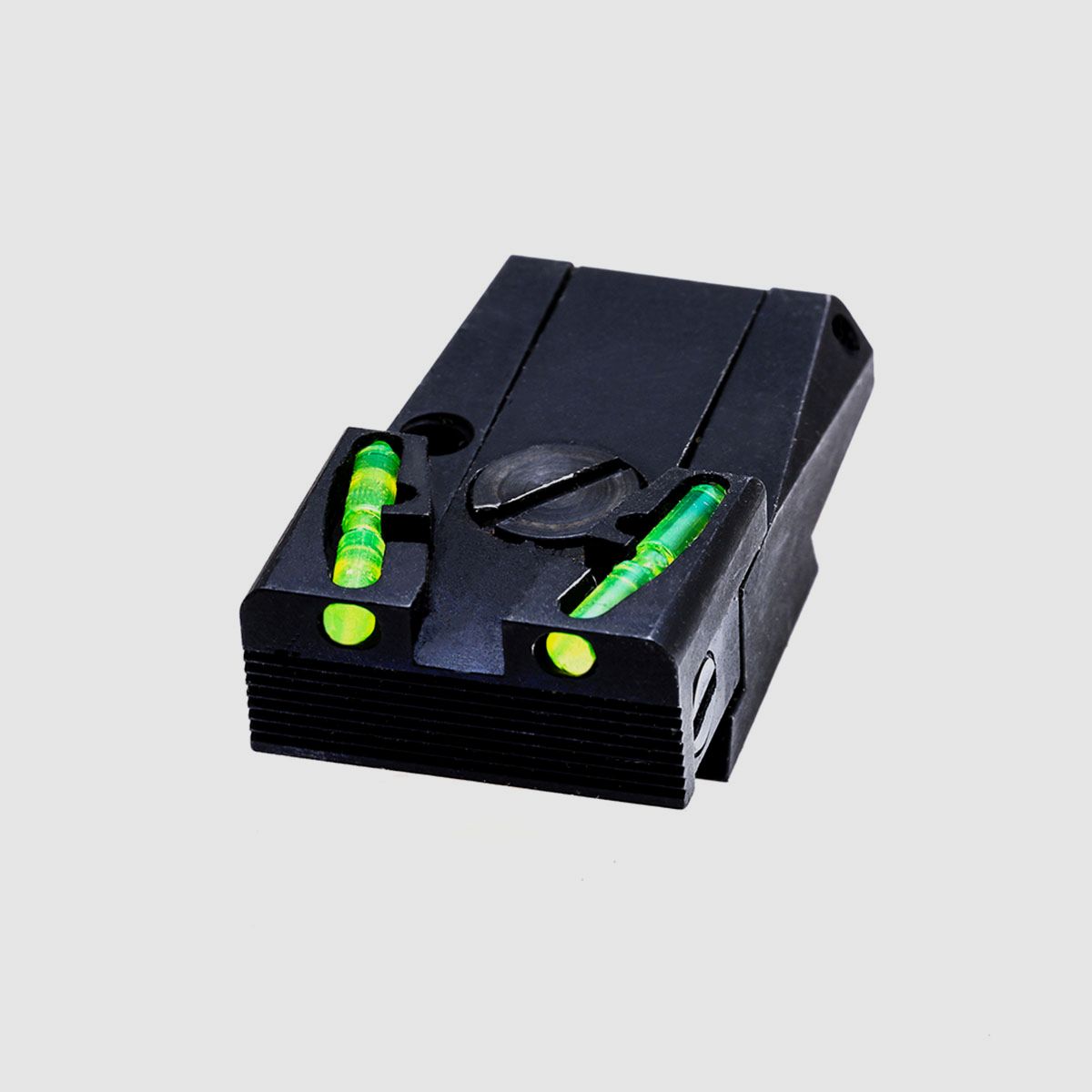 Tacca di mira posteriore regolabile in fibra a 3 colori per pistola Glock, immagine 3 di 6
