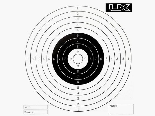 Zielscheiben 14 cm x 14 cm UX (x100)