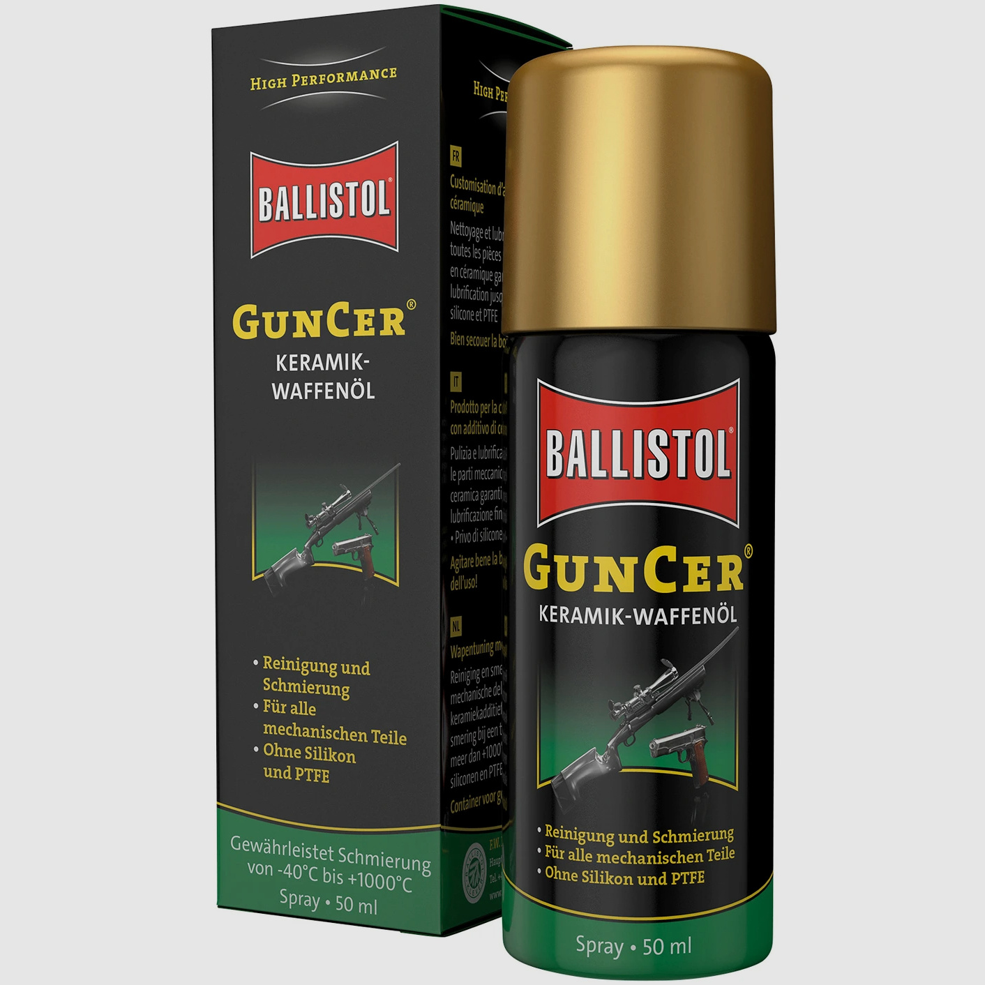 Ballistol GunCer Keramik-Waffenöl 50ml, Kaliber