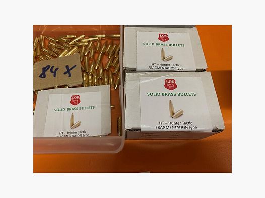 223 / .224 Geschosse BLEIFREI LIEFERBAR  L.O.S. 52 grain NEU + OVP    4 Schachteln   LESEN!