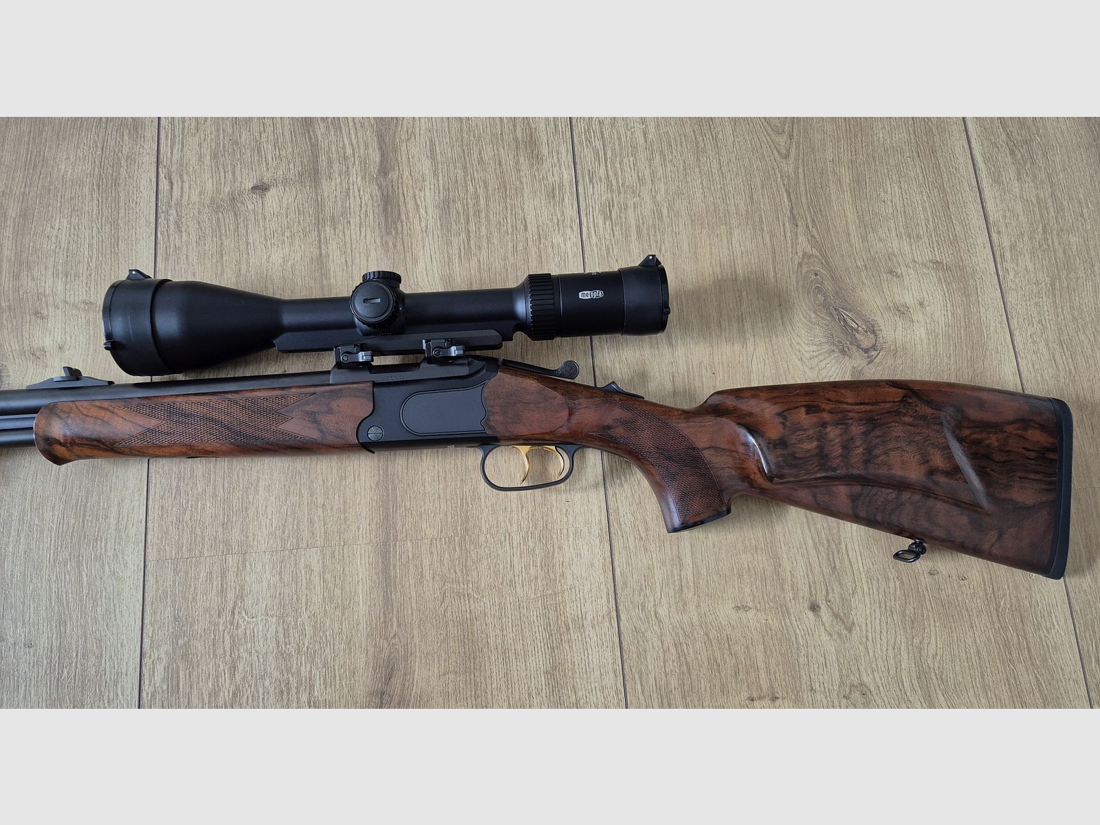 Merkel B4 Bockbüchsflinte 12/76 + 30.06 mit ZF Meopta Meostar R2 2,5-15x56