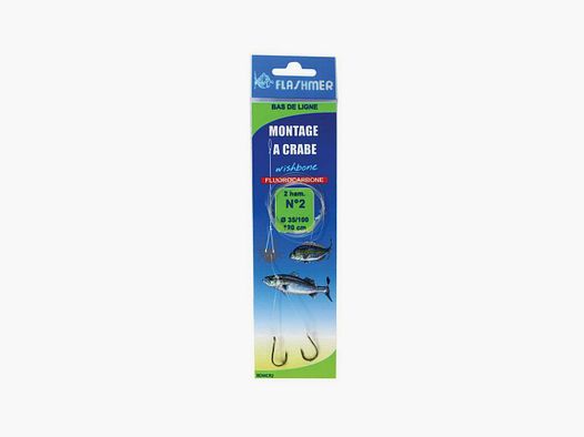 Flashmer Crab Bottom Rig 2 Hooks No. 2