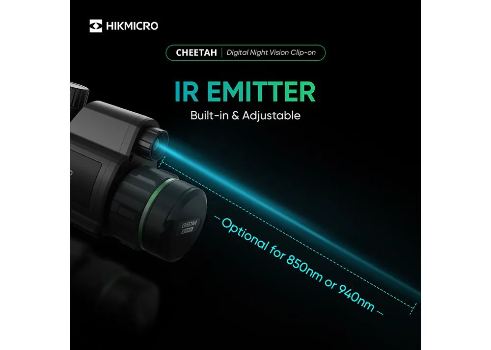 HikMicro Cheetah LRF Clip-On 940 nm IR (ohne Absehen) Nachtsichtgerät, Bild 9 von 12
