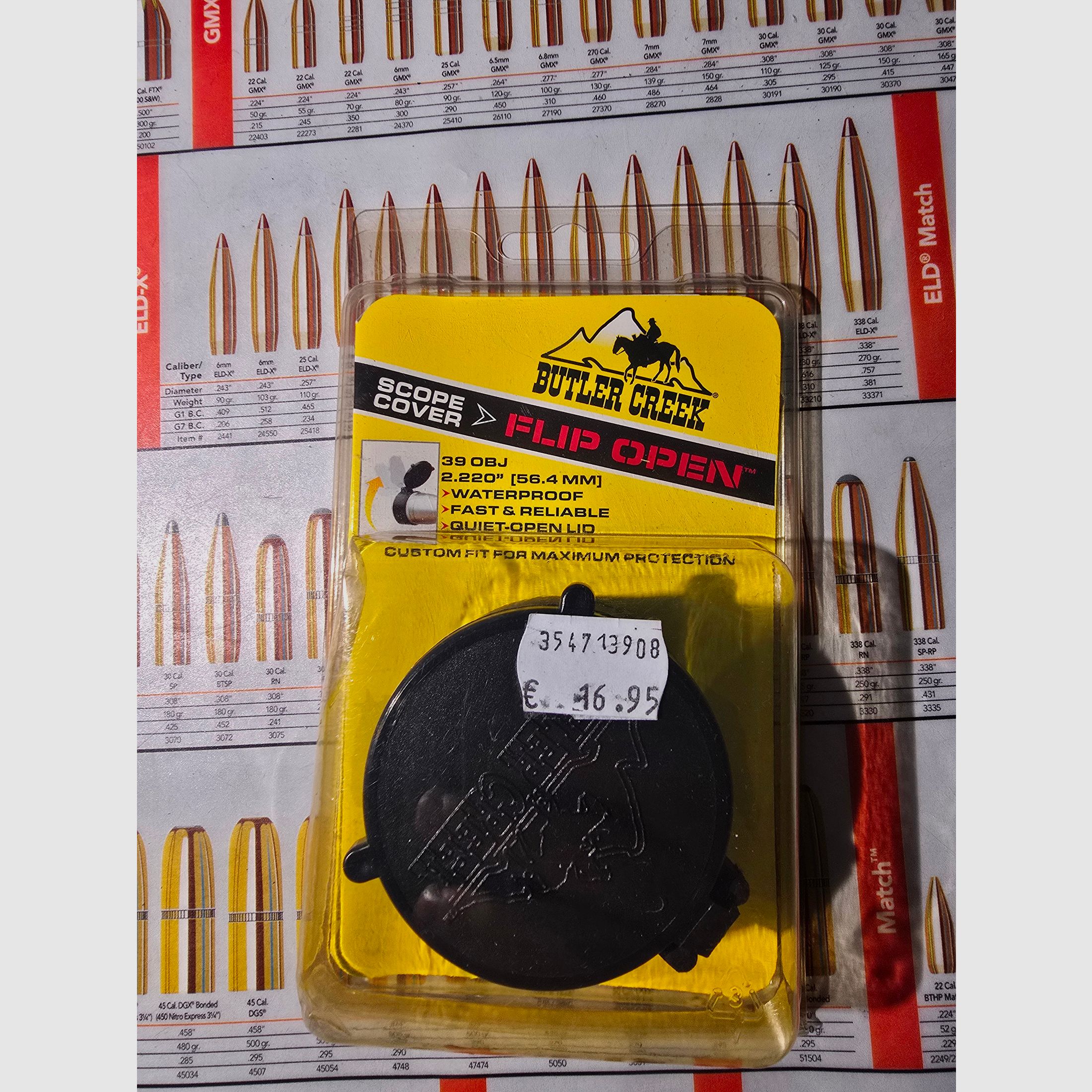 Butler Creek Objektivschutzkappe 2.220"  56,4mm  Flip-Open Zielfernrohr Deckel