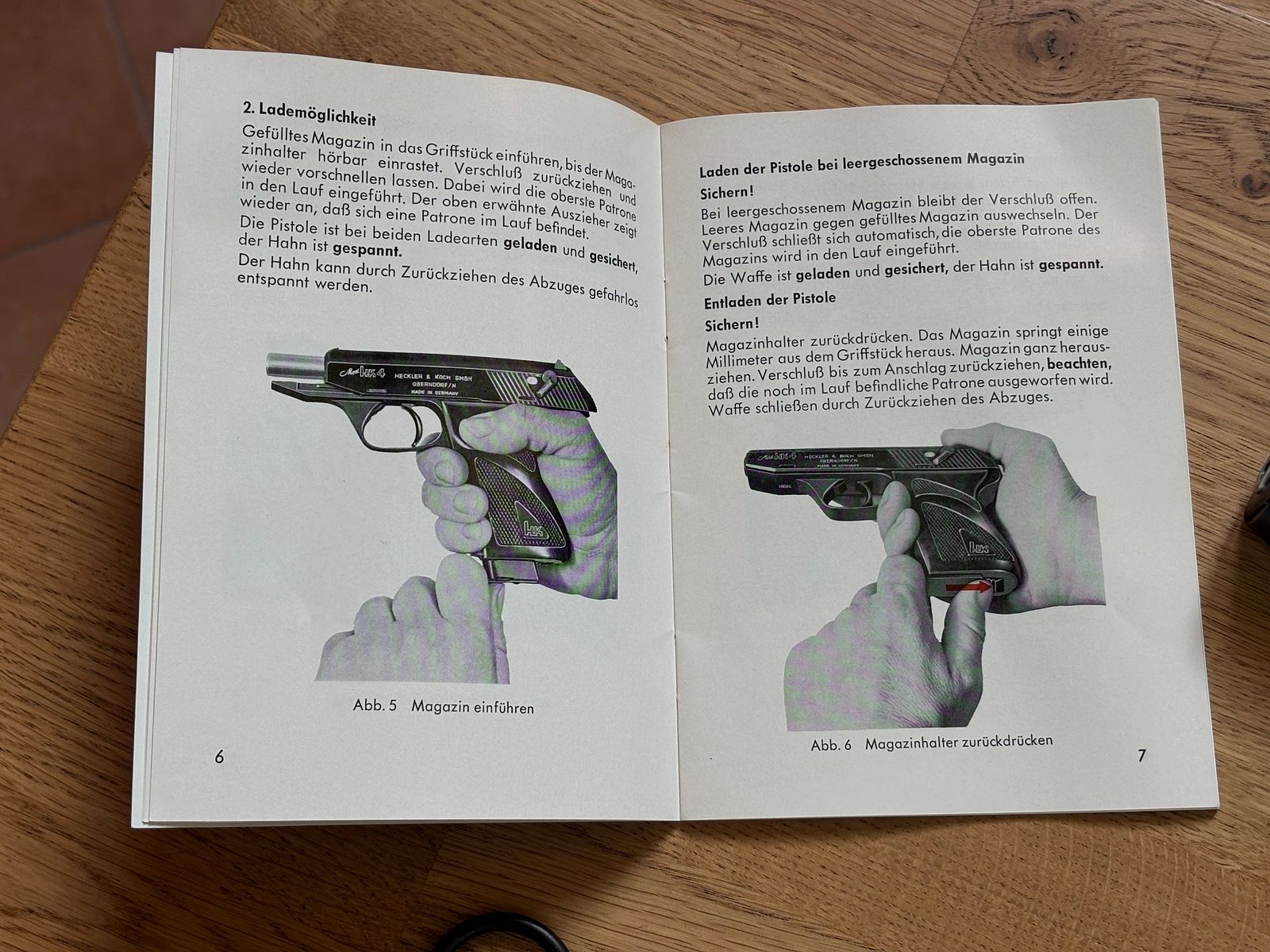 Heckler & Koch HK4 Pistole 7,65 mm Browning– deutscher Beschuss 1967 – mit OVP & Zubehör