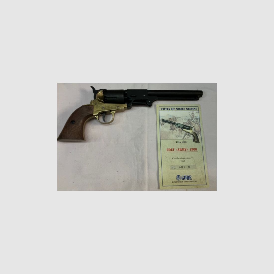 Colt Army Model 1860 mit Göde Zertifikat  (schwarz)