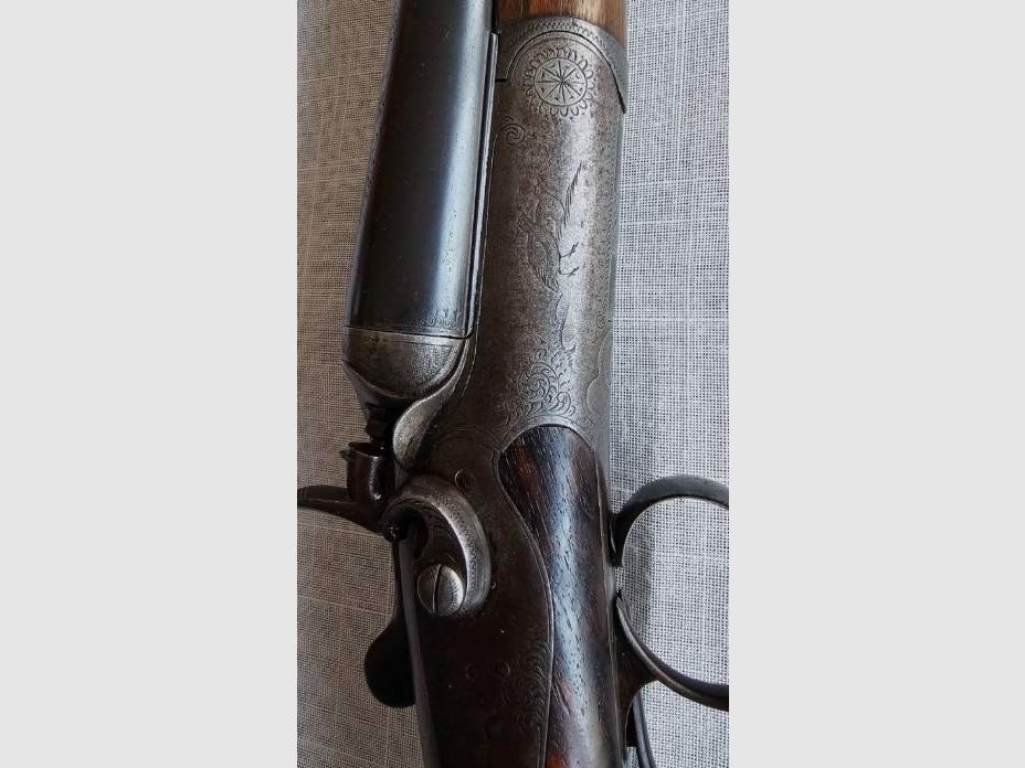 Historische Jagdflinte Franz Sodia, Kal. 16/16, Baujahr 1914