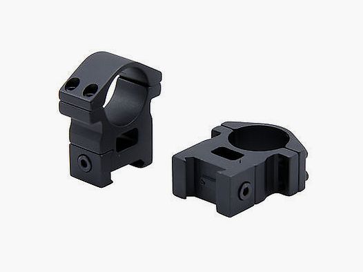 HJB Zielfernrohr Qualitäts Montagesatz (2-teilig) Aluminium DM 25,4mm für Picatinny/Weaver