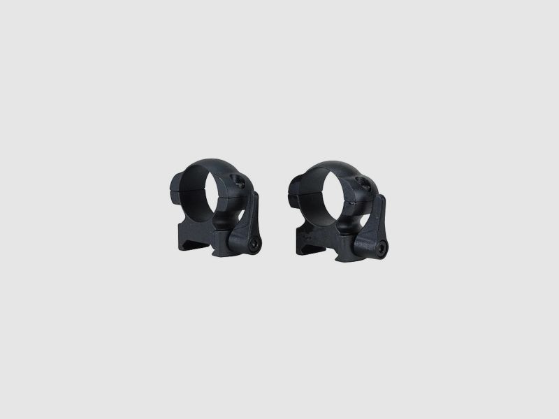 Weaver Grand Slam Weaver-Style Rings Lever Lock matte black 25.4mm high, BH 10.16mm