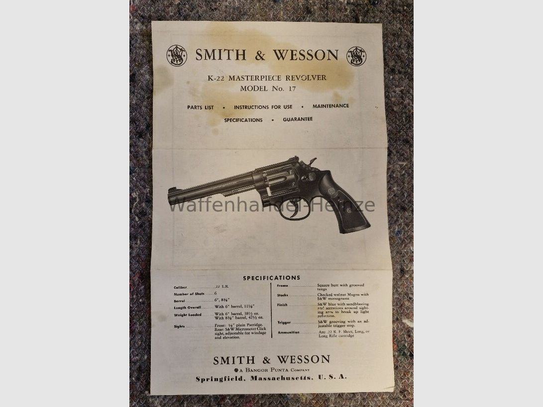 Smith & Wesson Mod. 17-2