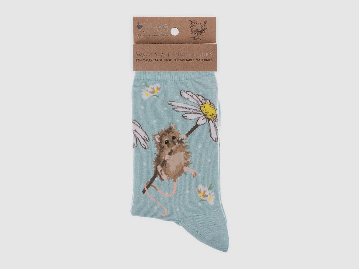 Wrendale Socken "Oops a Daisy" mit Maus