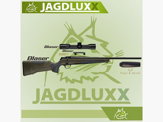 Blaser R8 Professional 2.0 dark olive with Blaser B2 and freyr & devik silencer