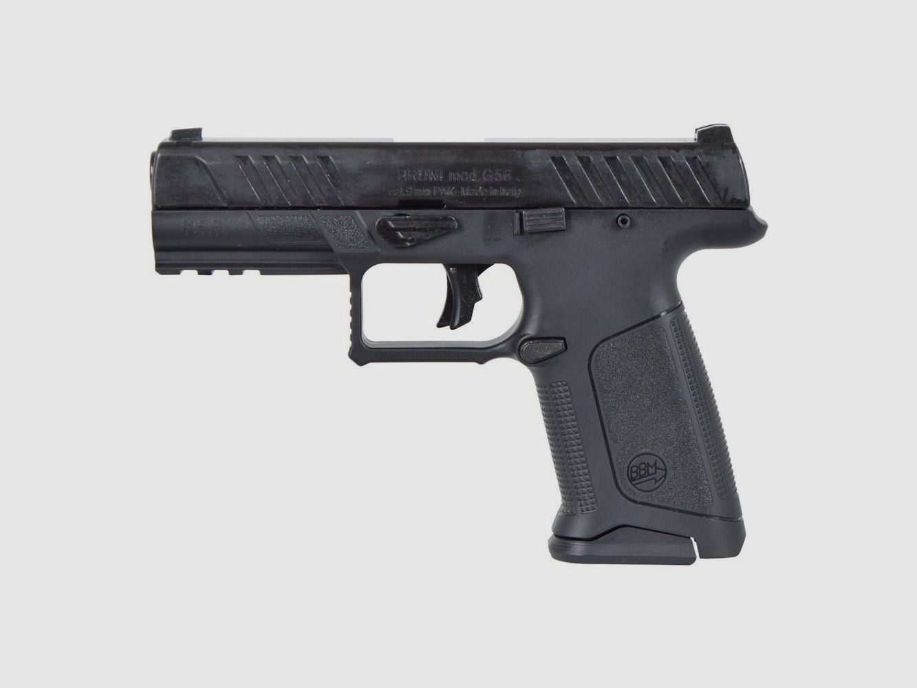 BRUNI G56 Black – 9 mm P.A.K. / Beretta APX A1 Replica / Nachbau – EU-weiter Versand / EU-Wide Shipping