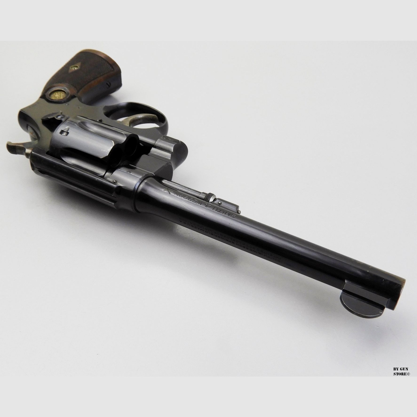 Revolver Smith & Wesson mod. Mark II Hand Ejector 2e Model kal. 455 matr. 24161, afbeelding 5 van 8