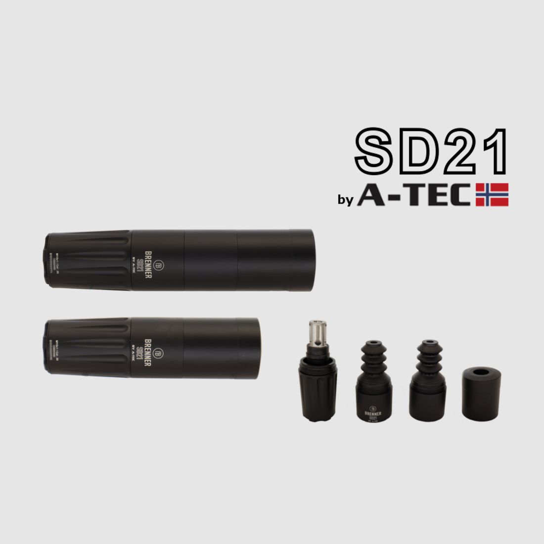 Brenner SD21 Schalldämpfer by A-TEC M15x1, Bild 2 von 6