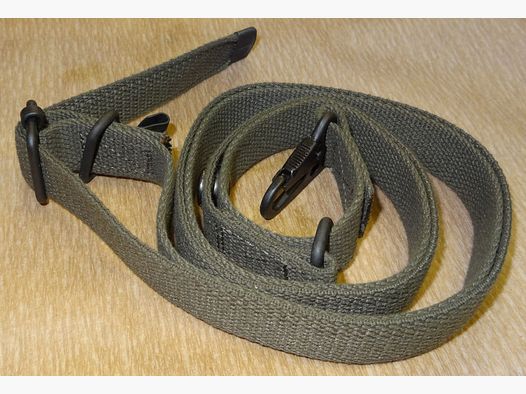 Heckler&Koch BW Bundeswehr spadochroniarzy web. Pasek zielony do G3 wsuwana kolba