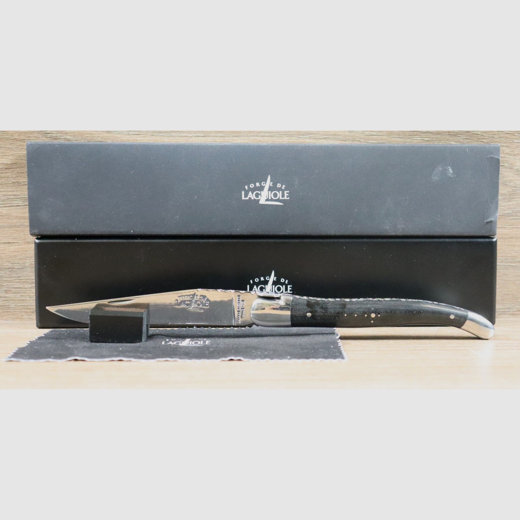 Messer „protestant“ mit dem Hugenottenkreuz, Exklusivität ANL. Ebenholz – doppelt flach – 12cm, Bild 1 von 8