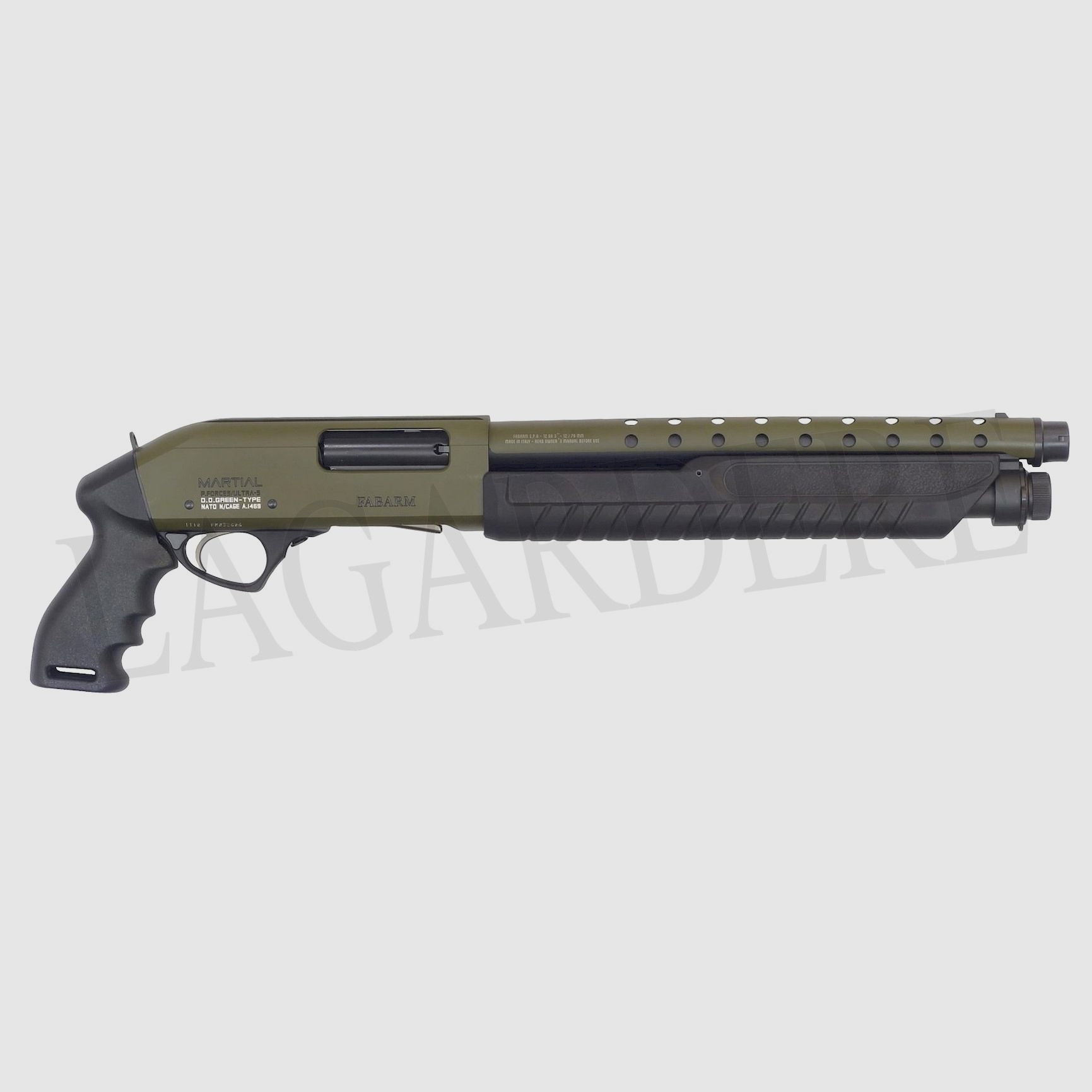 FABARM MARTIAL O.D. GREEN ULTRASH.14" (FUCILE A CANNE LISCE)