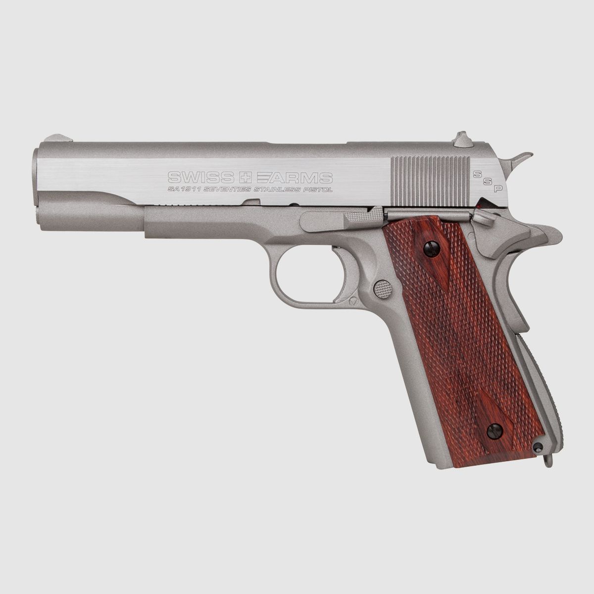Swiss Arms SA1911 Stainless 4,5mm BB - Druckluft Co2 BlowBack