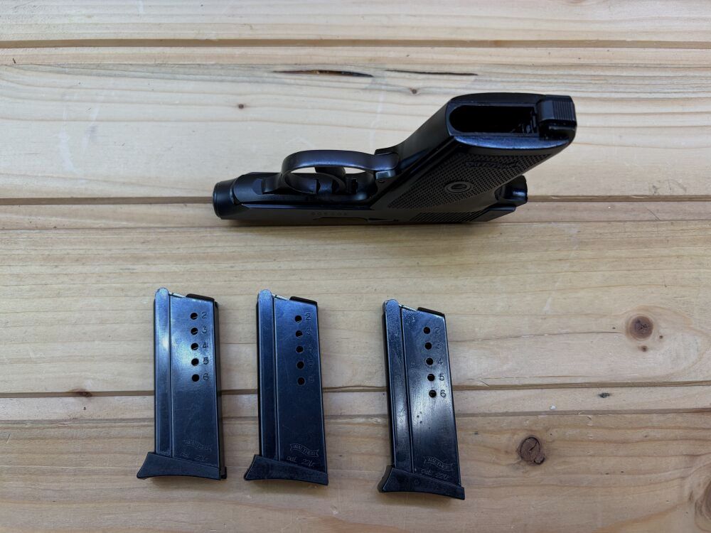 Carl Walther TPH .22lr mit 3x Magazinen und Lederholster .22lr