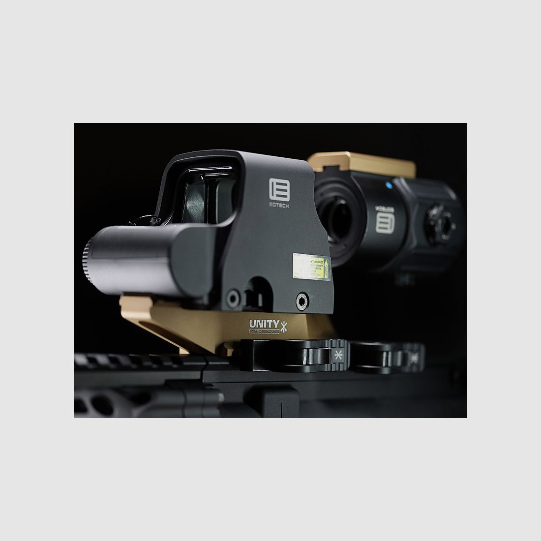 UNITY Tactical ABSOLUTE Optic Riser Mount, 23mm Nero