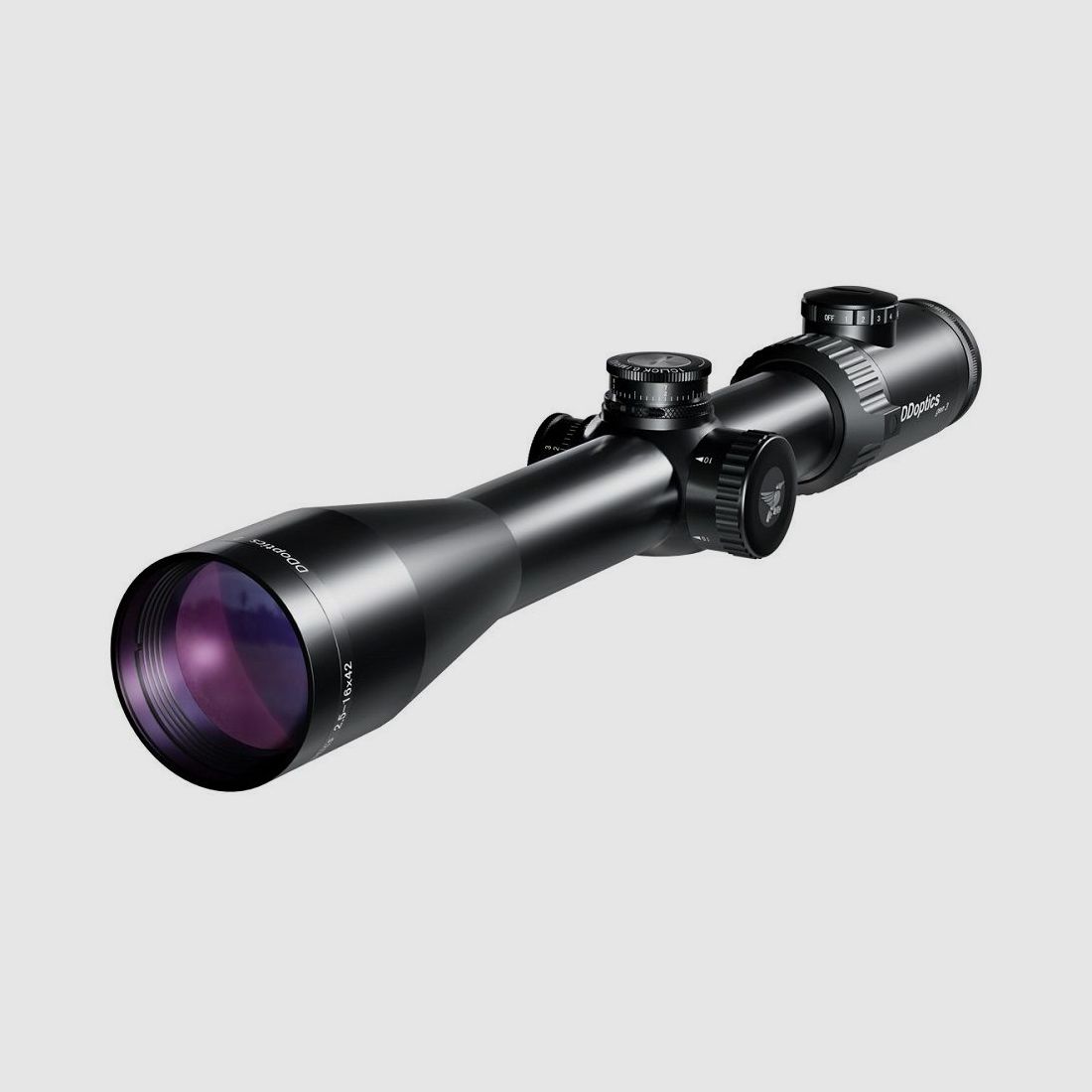 DDoptics Nighteagle V6 2.5-16x42 Gen3 MRAD A4N 2BE Zielfernrohr Leuchtpunkt: manueller Leuchtpunkt
