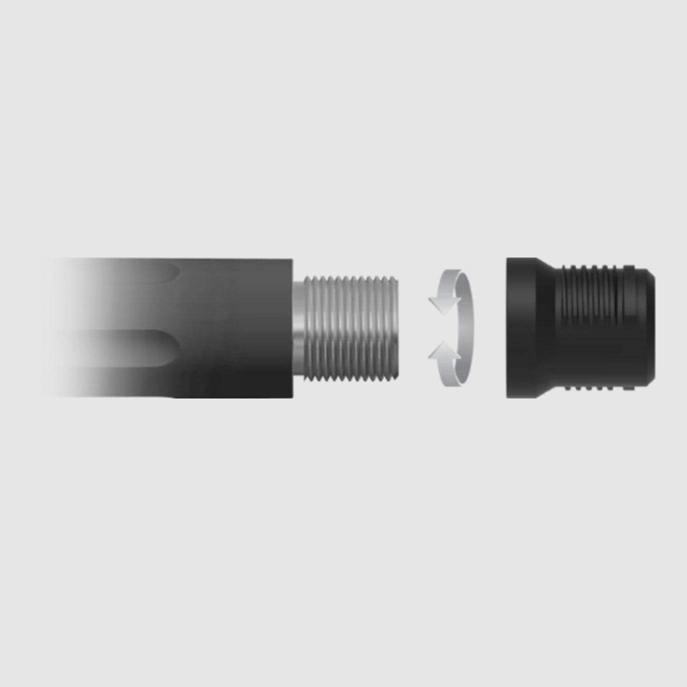 SVEMKO silencer Magnum Quick Mount caliber 8 mm without adapter muzzle thread