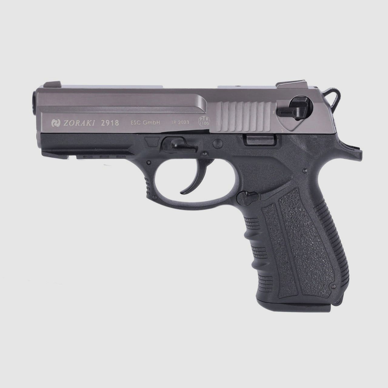 Zoraki 2918 blank pistol 9 mm P.A.K titan
