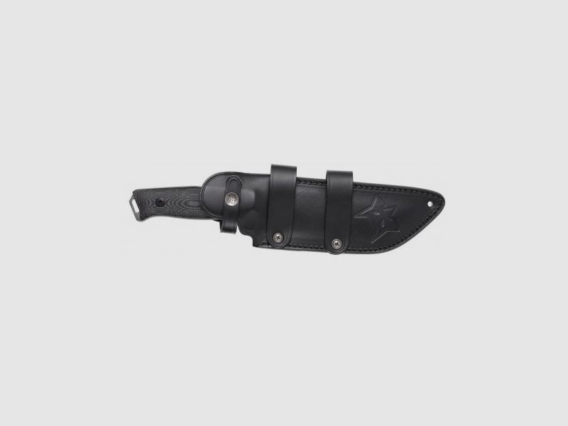 Vaststaand Mes Zwart Model FOX NATIVE BUSHCRAFT Art. FX-611 FOX, afbeelding 1 van 3