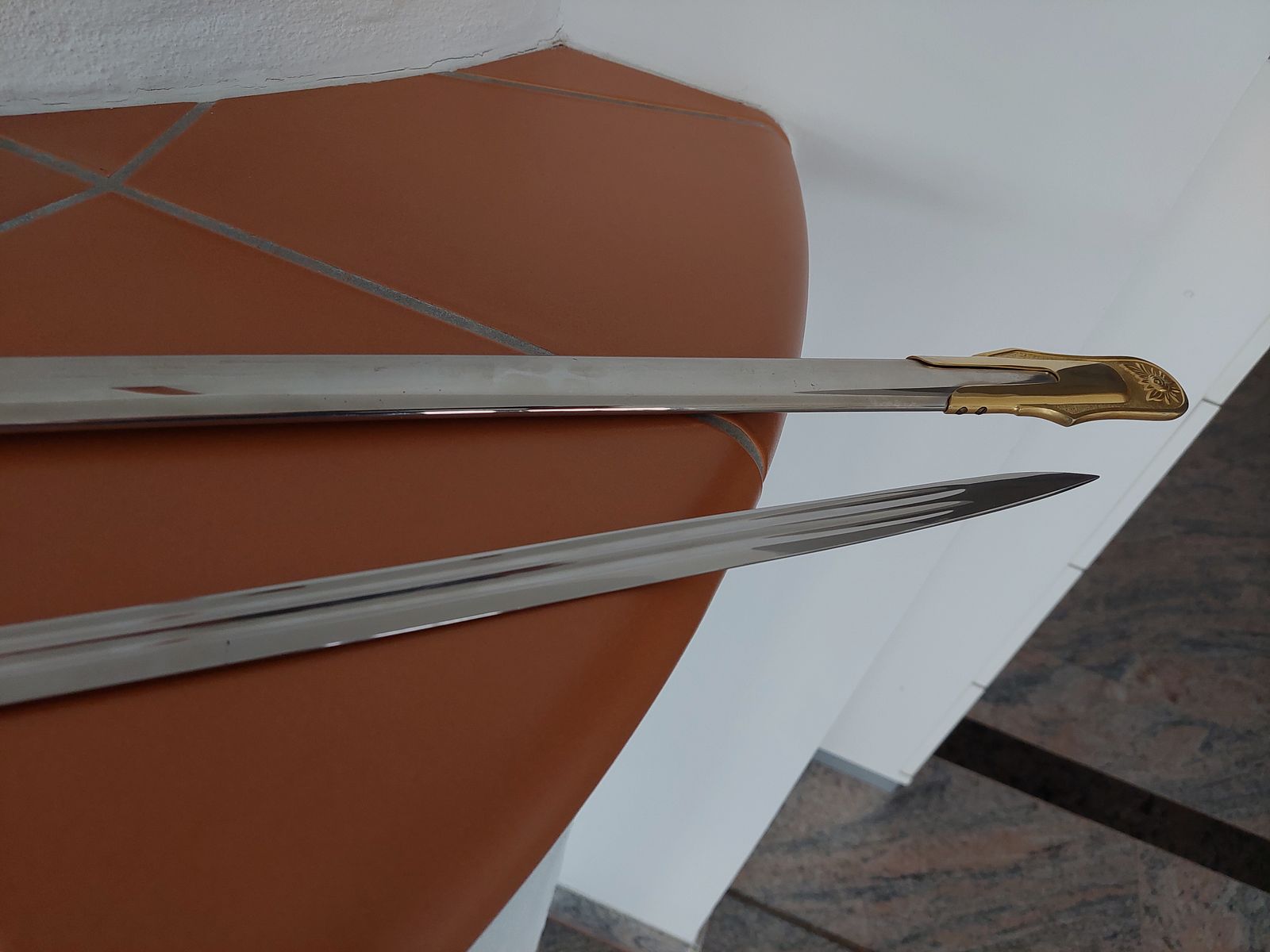 WKC saber / foil, USA, 24 karat gold-plated, price negotiable