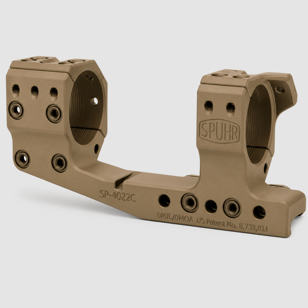 Spuhr Ø34 H38mm FDE Cantilever Blockmontage