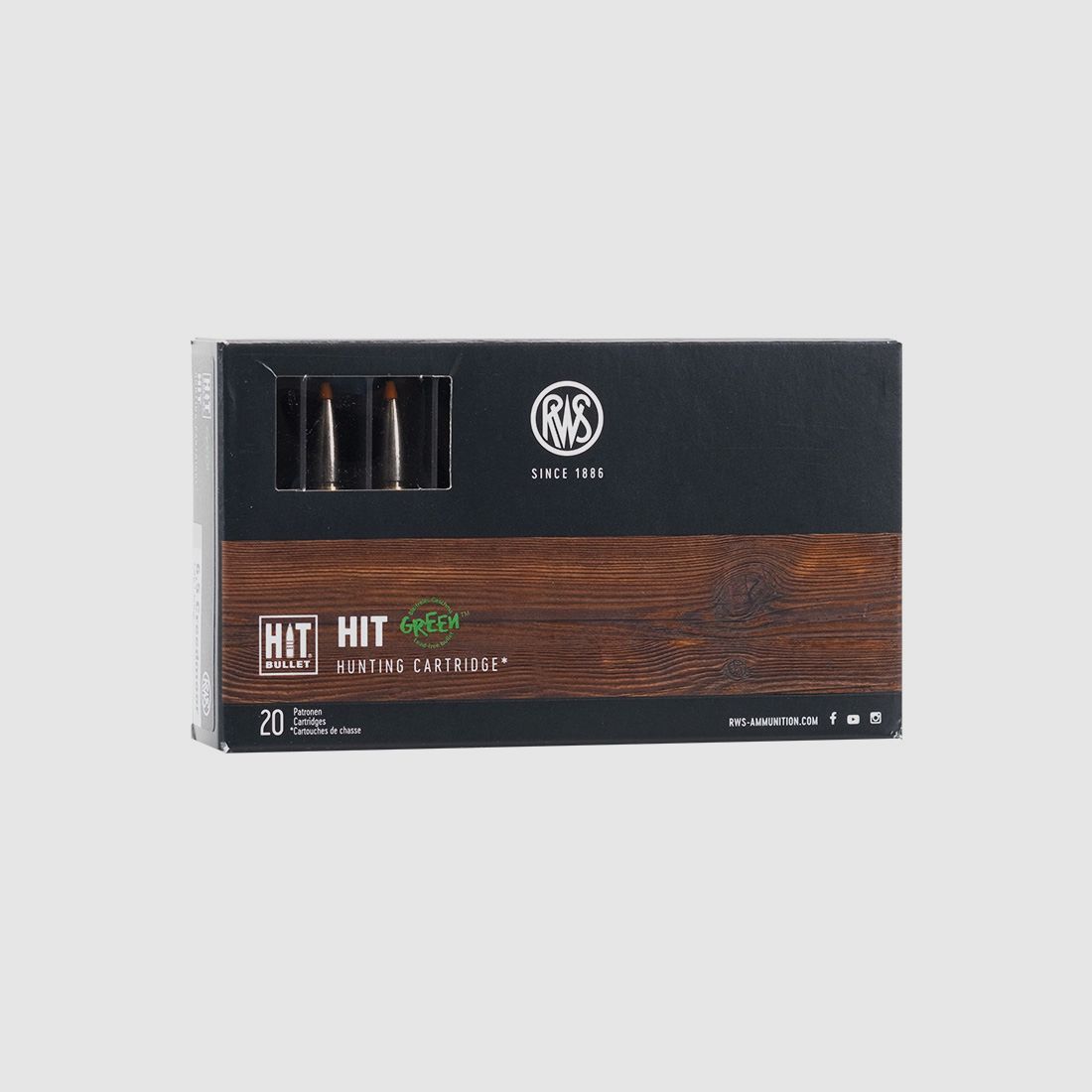 RWS 6,5 Creedmoor HIT Green 7,8g/120gr Büchsenpatronen Bleifrei