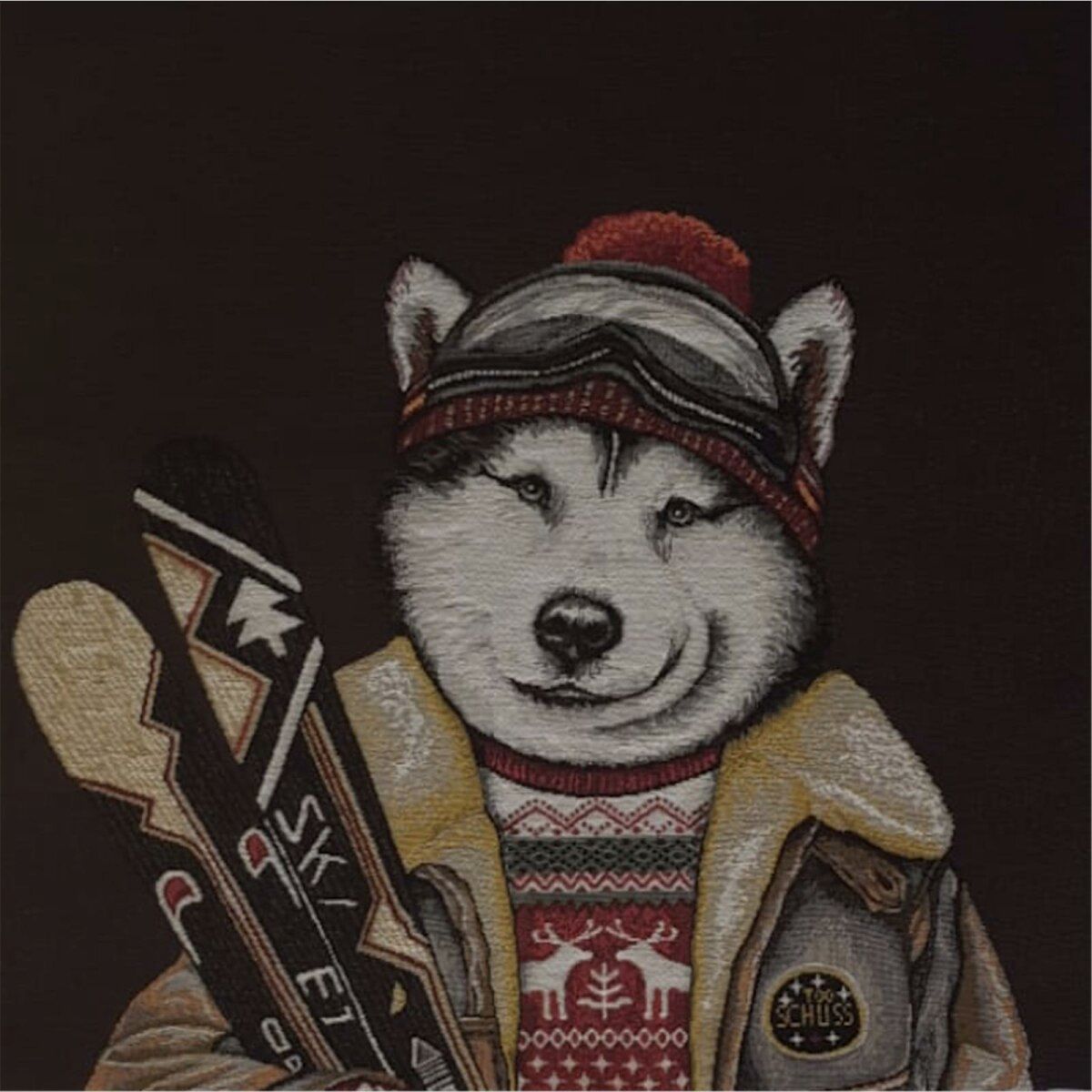 Lovergreen Piccole offerte motivo cuscino sciatore Br