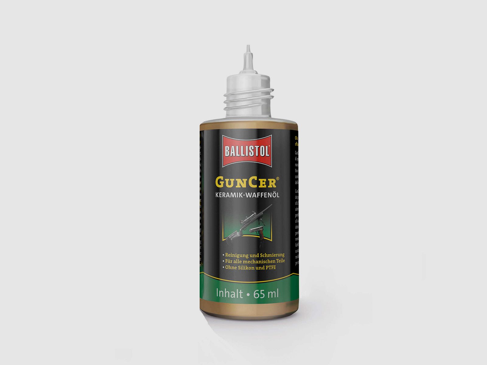 Ballistol GunCer Olio per armi in ceramica - bottiglia da 65 ml