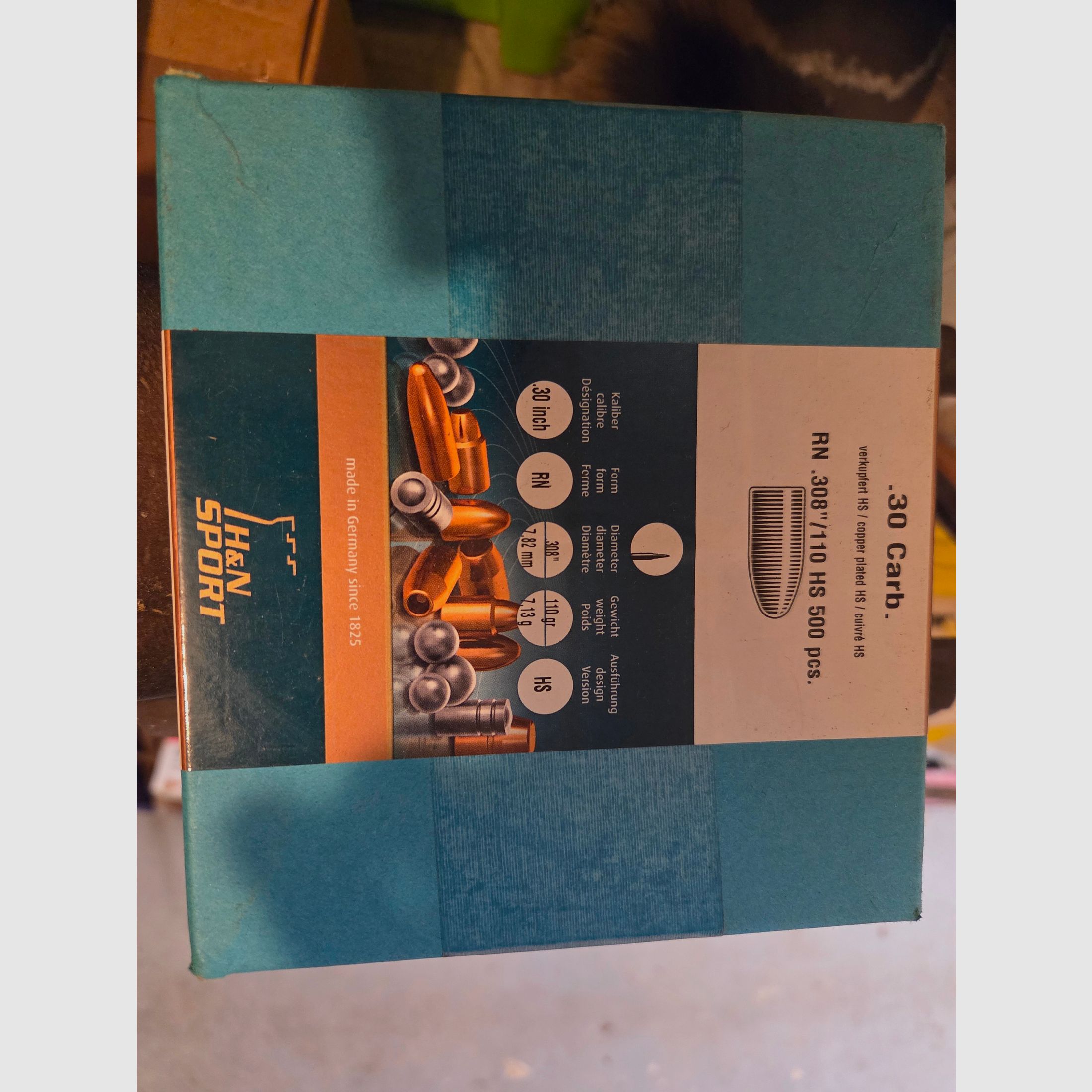 Haendler & Natermann Geschosse .308 7,1g/110grs. RK CuHS 500 Stück