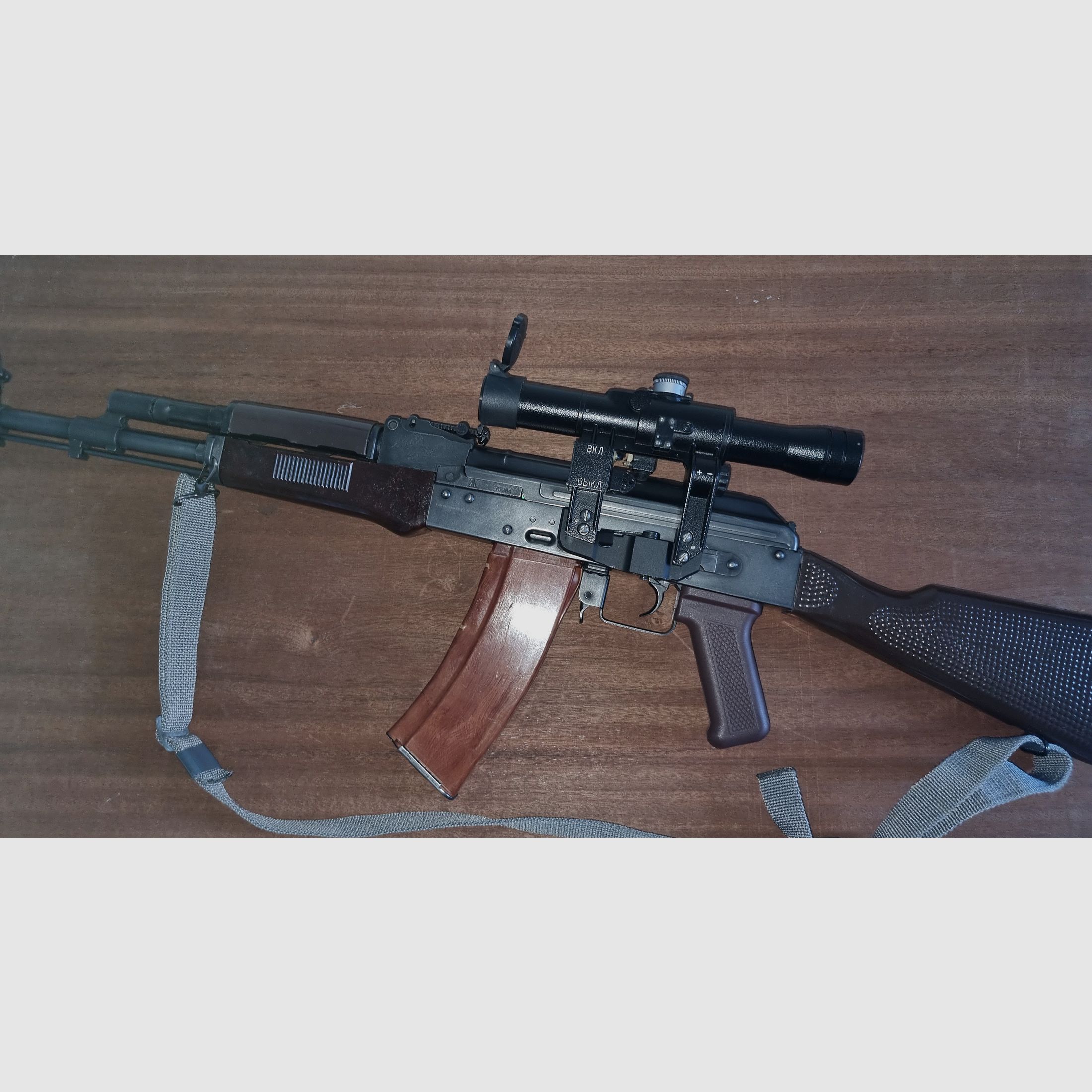 Telescopio belorusso BelOMO POSP 4x24V (PSO-1) con LCT Mount Extender per Airsoft AK Kalaschnikow / Dragunow / Vintorez +++