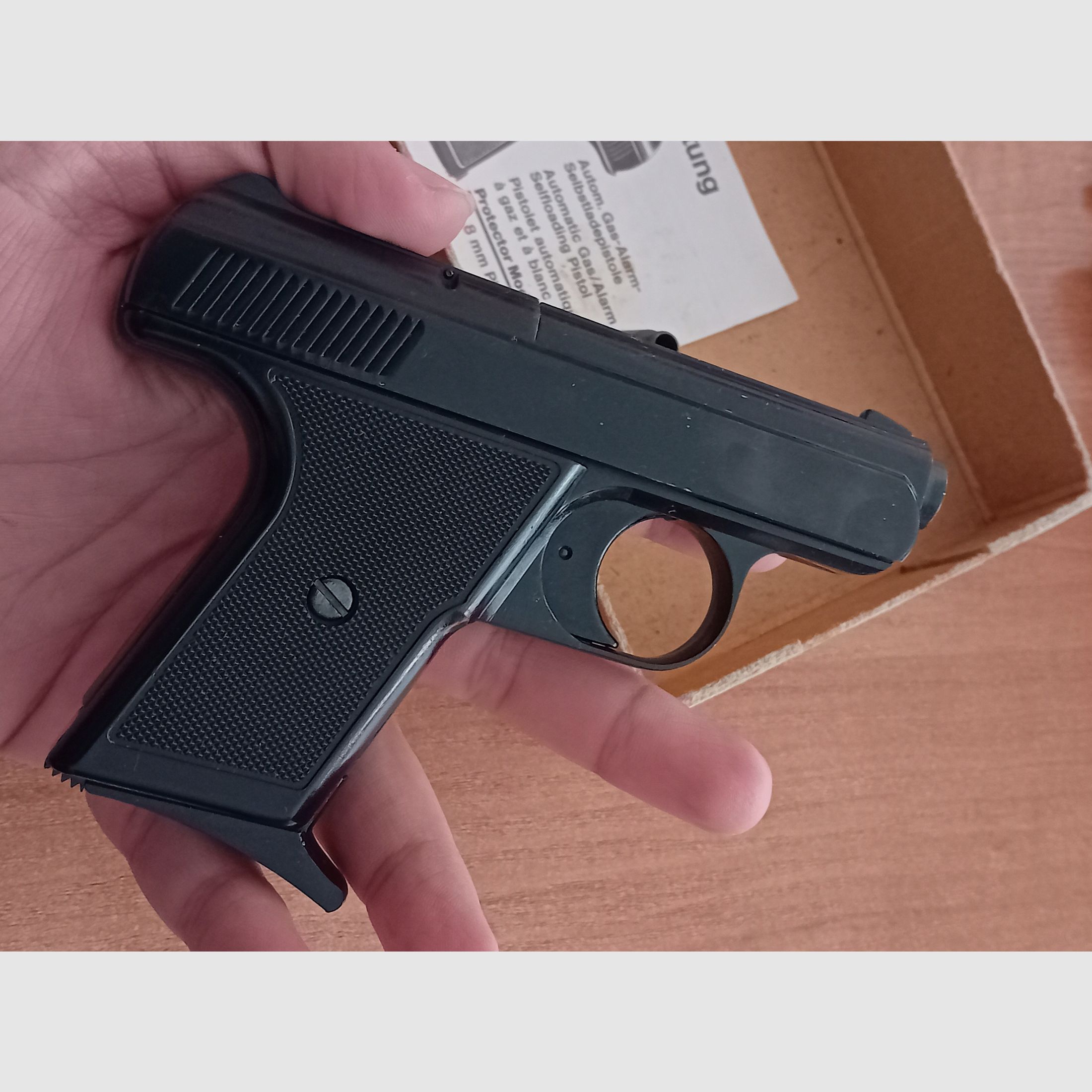 Ancien Reck Protector Autom. Mod. “G5” dans le premier PTB 12/ Cal. 8 mm Knall