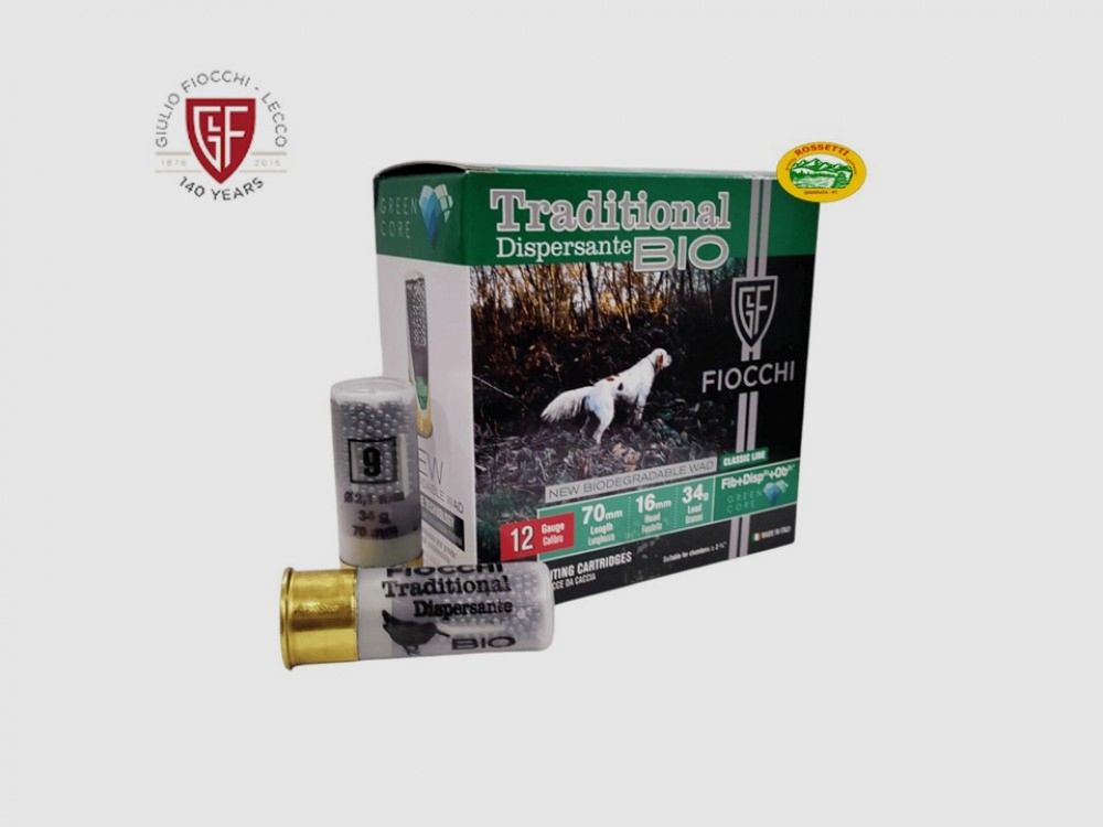 FIOCCHI Patronen Streuwirkung BIO Kal.12 gr.34 pb.9