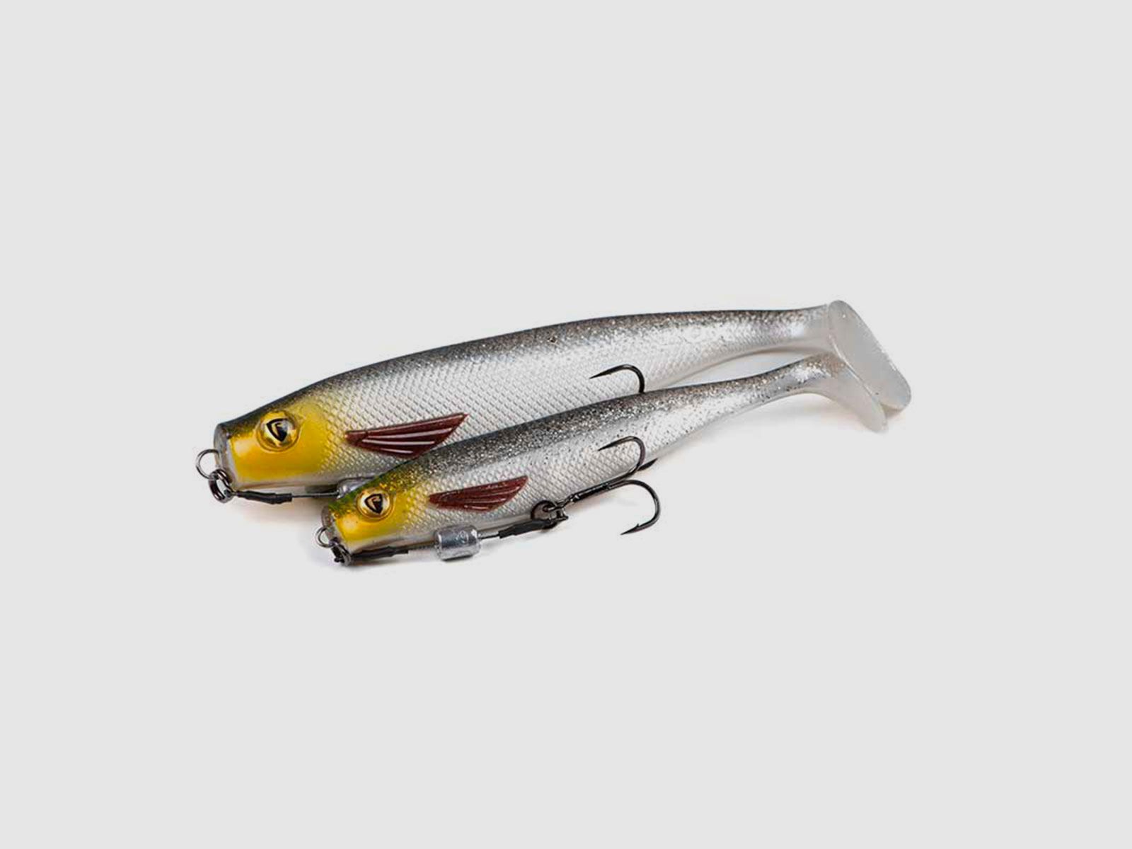 FOX RAGE – ULTRA UV PRO SHAD | LOADED SOFTBAITS | 18cm 7″ 46g | Silver Halo, image 2 of 2