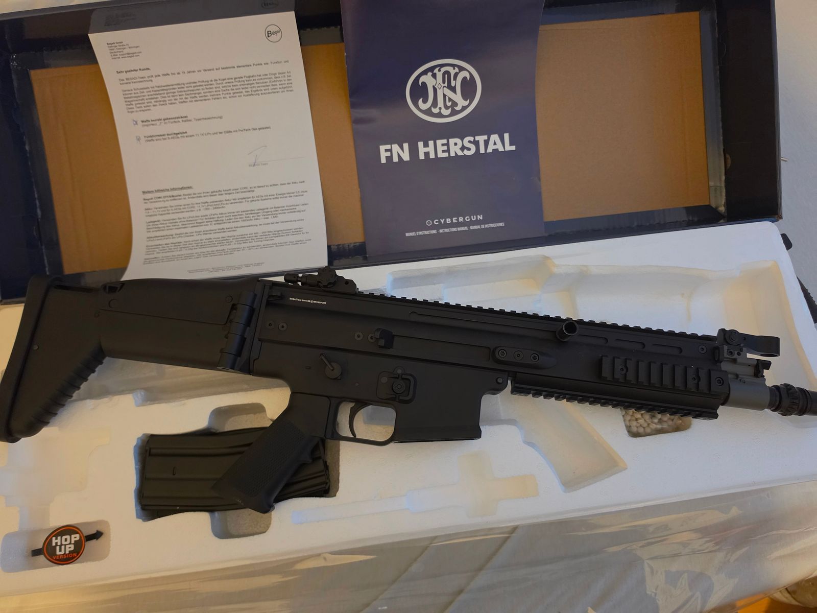 Begadi MK16 Sport (FN SCAR-L) Metall S-AEG – FN Lizenz – Reddot im ACOG-Style & Garantie