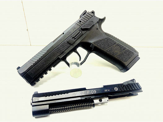 NEUWARE! Pistole CZ P-09 Kal. 9mm Luger inkl. original CZ P09 Wechselsystem Kal. .22lr.