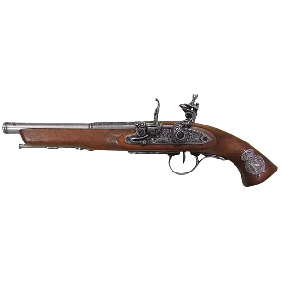 Dekorative Denix-Replik eines Steinschloss-Pistole des 18. Jahrhunderts Napoleon-Pistole 18. Jahrhundert