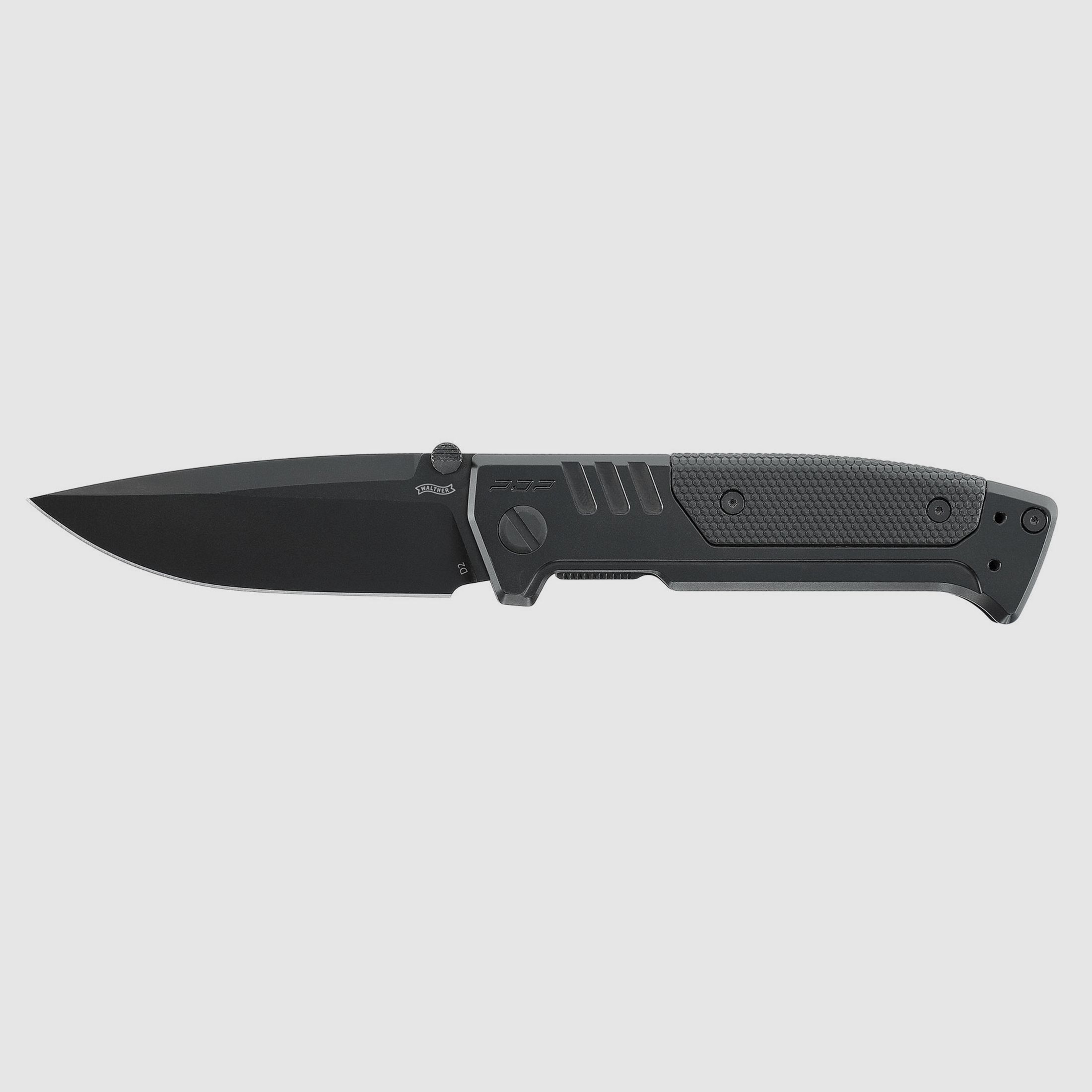 Umarex 5.0897 Knife Walther PDP Steel Frame Spearpoint Folding Knife BLK-BLK