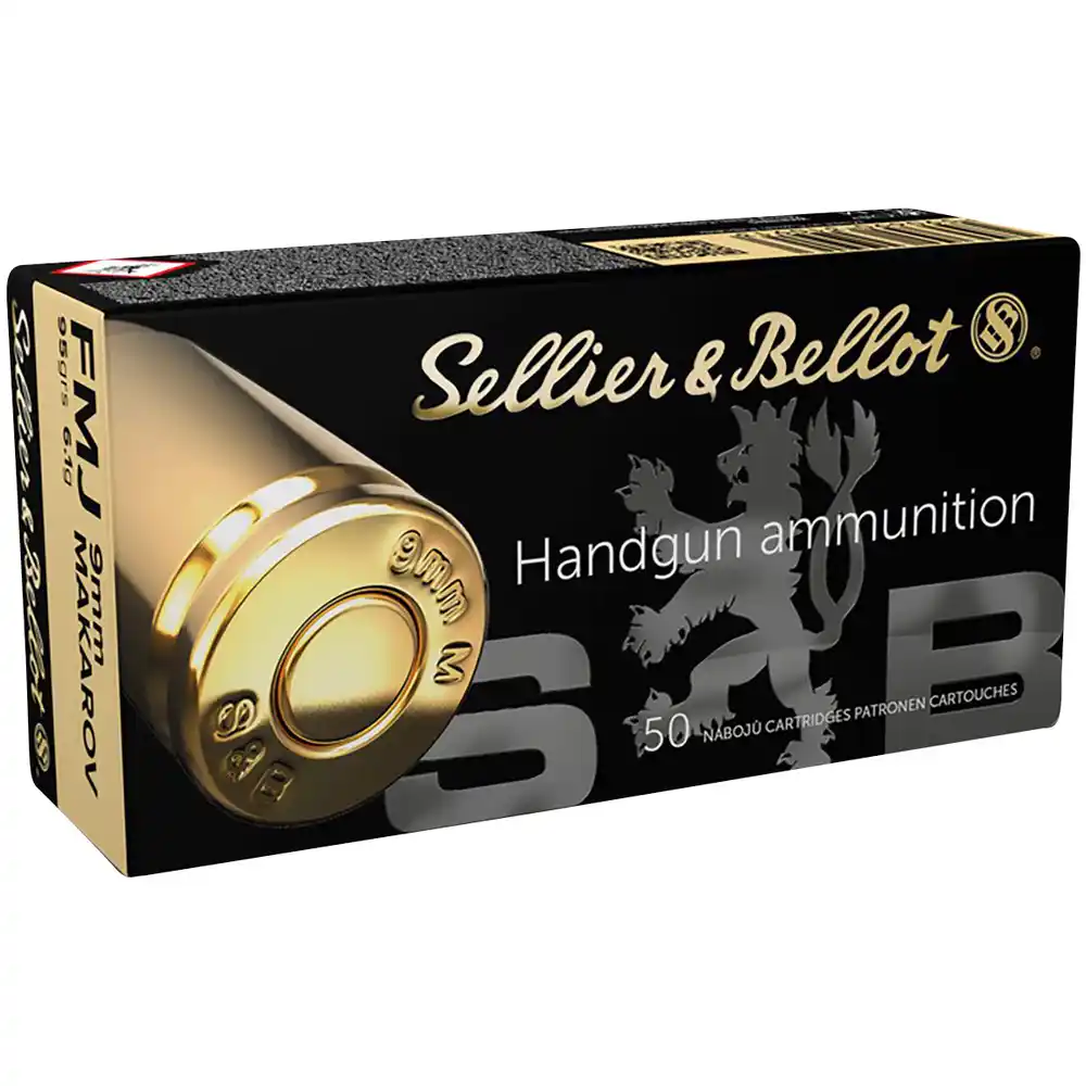 Sellier&Bellot – 9mm Makarov / FMJ / 95grs / 6.1g / 50 Stk.