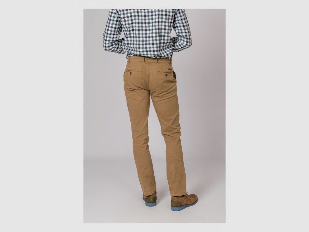 British Cotton Chino-Hose Camel, Bild 3 von 4